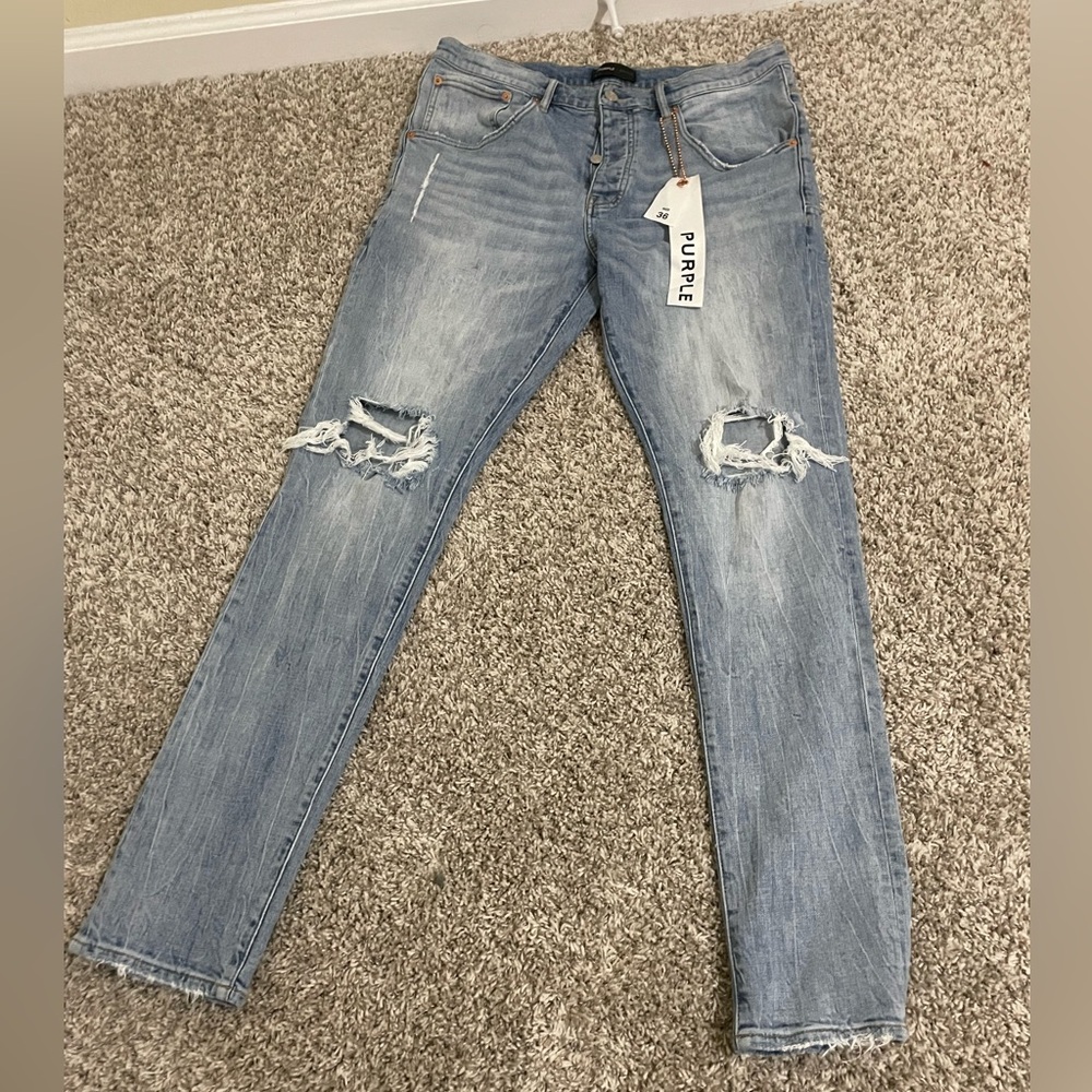 Purple jeans, size 36, worn once